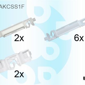 PEUGEOT 407 SAL+EST 2004- SET OF 10 WS SIDE CLIPS