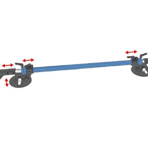 Podnośnik przyssawkowy ProGlass MultiGrip Ergo 800, zestaw 2 sztuk